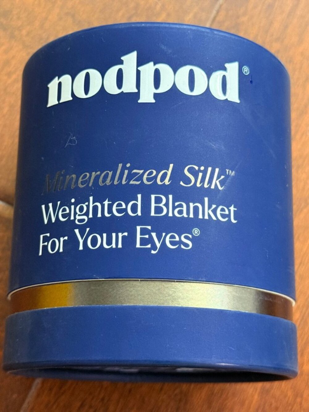 Nodpod Mineralized Silk The Weighted Blanket For Your Eyes Sleep Mask Sapphire